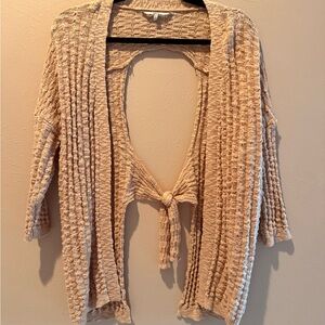 BKE Textured Tan Women's Cardigan